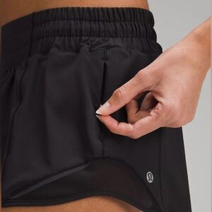 lululemon athletica Women's Black Hotty Hot Lined Short